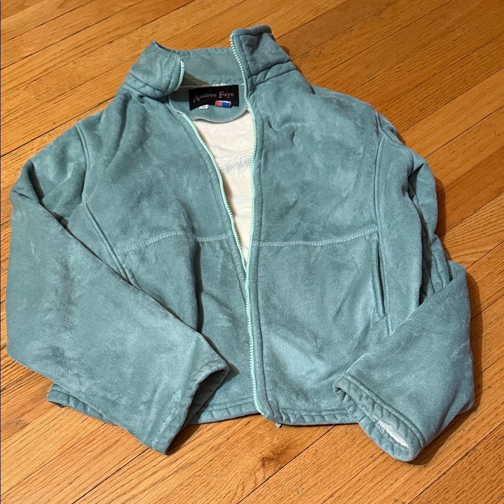 Vintage 90s Andrea Faye Soft Green Jacket - size M